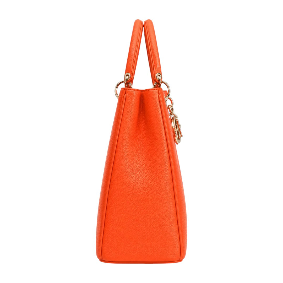 Orxa Women’s Vibrant Orange Leather Handbag