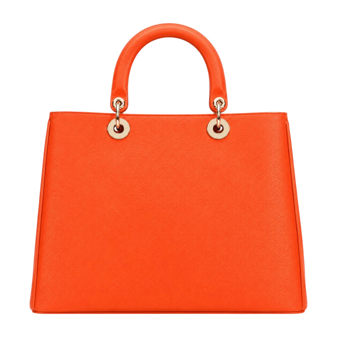 Orxa Women’s Vibrant Orange Leather Handbag