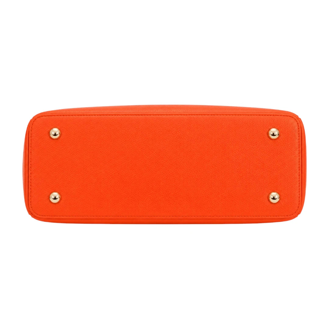 Orxa Women’s Vibrant Orange Leather Handbag